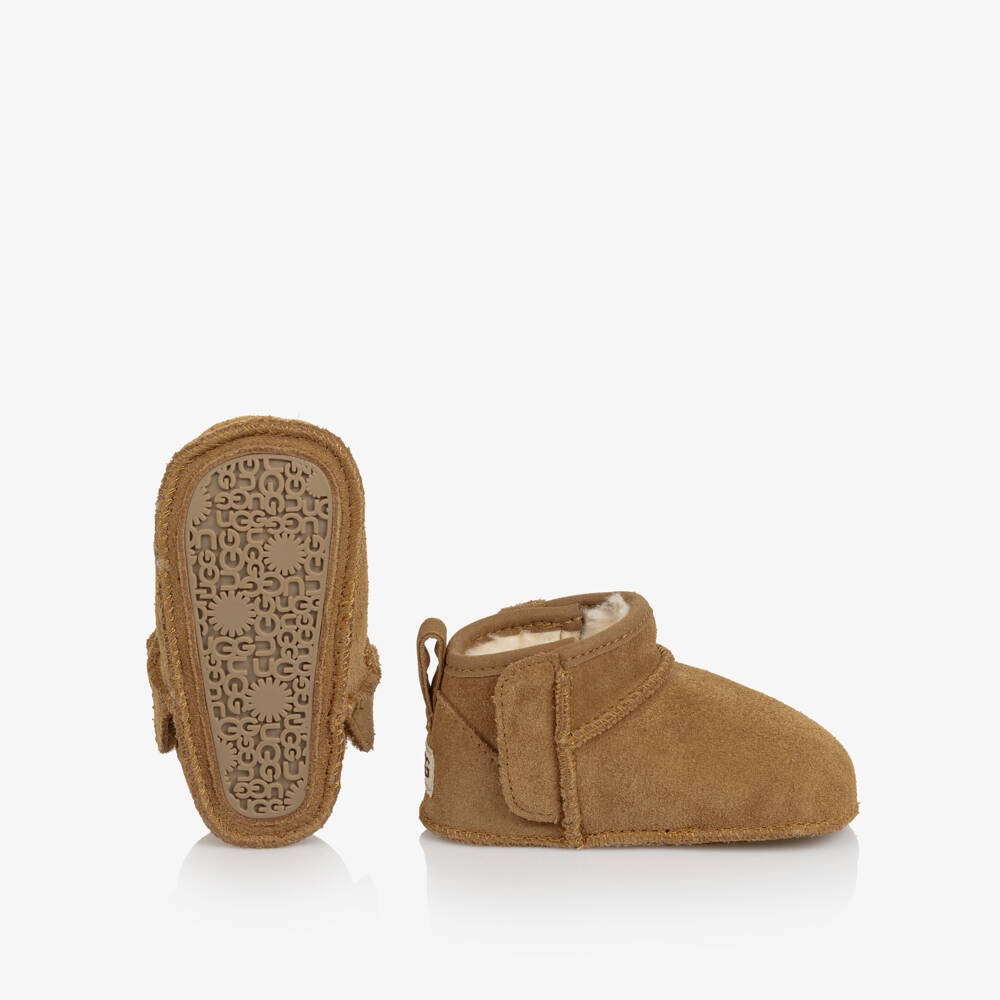 UGG-Chestnut Baby Classic Ultra Mini Suede Bootie | Childrensalon Outlet