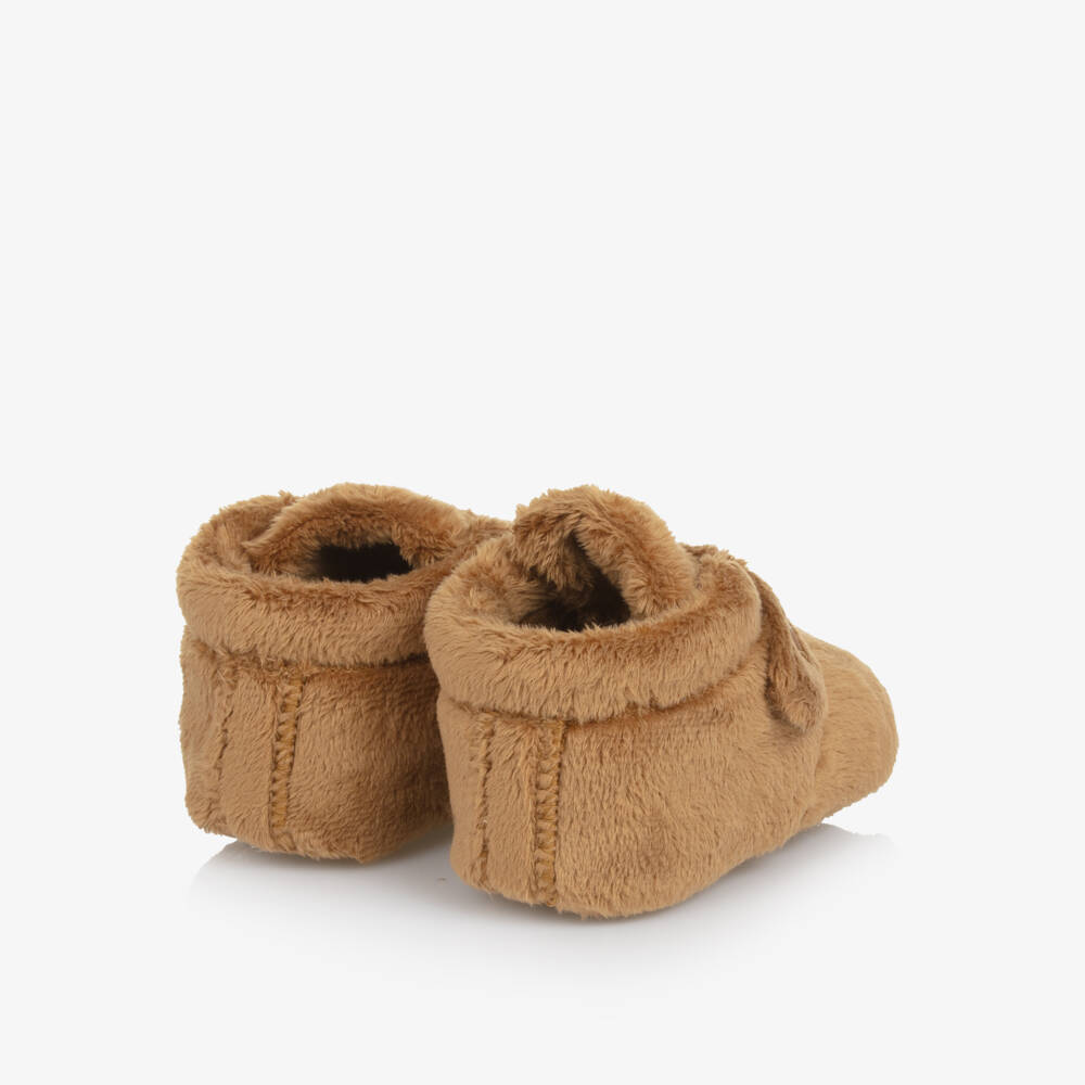 UGG-Chestnut Brown Baby Pre-Walker Shoes & Doudou Gift Set | Childrensalon Outlet