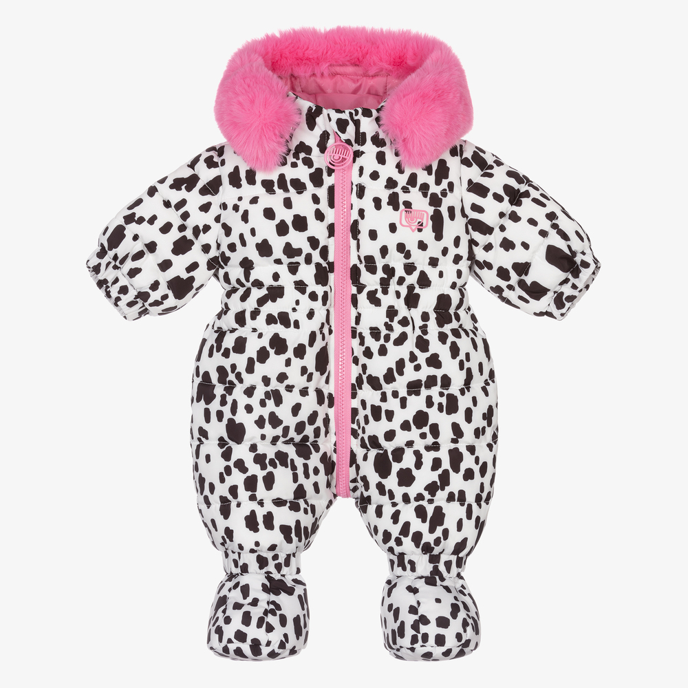Chiara Ferragni Kids Baby Girls Dalmatian Snowsuit