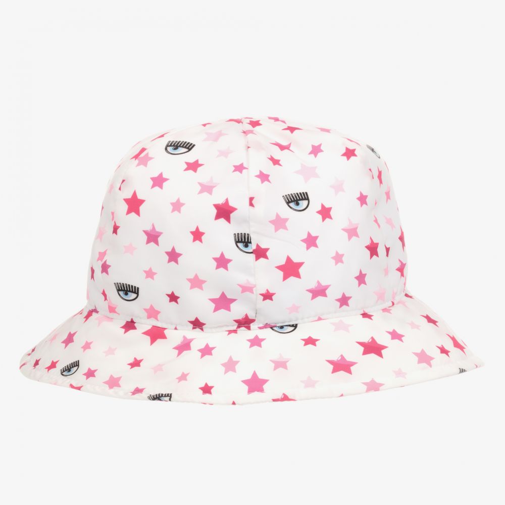 كيّارا فيراغني كيدز-قبعة أطفال بناتي لون أبيض | Childrensalon Outlet