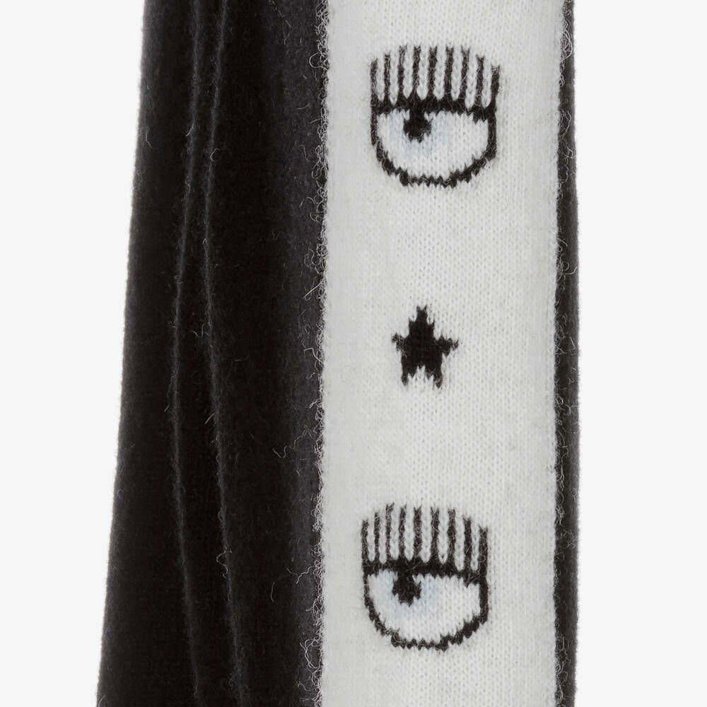 كيّارا فيراغني كيدز-جوغرز صوف محبوك لون أسود للبنات | Childrensalon Outlet