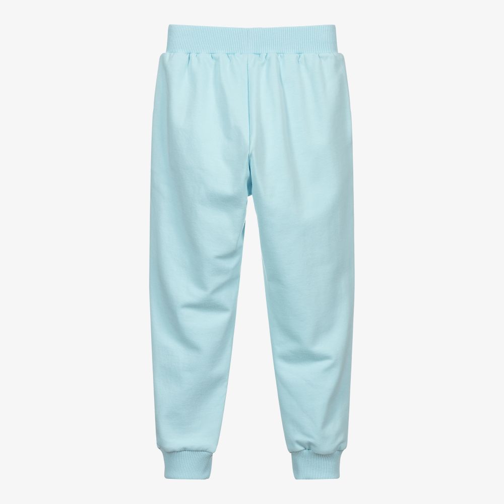 كيّارا فيراغني كيدز-جوغرز قطن جيرسي لون أزرق للبنات | Childrensalon Outlet