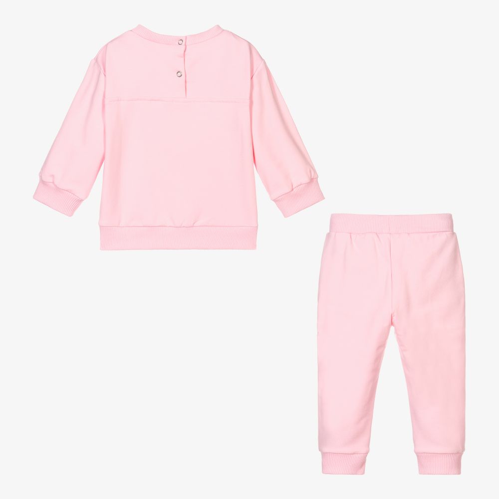 Chiara Ferragni Kids-تراكسوت أطفال بناتي قطن جيرسي لون زهري فاتح | Childrensalon Outlet