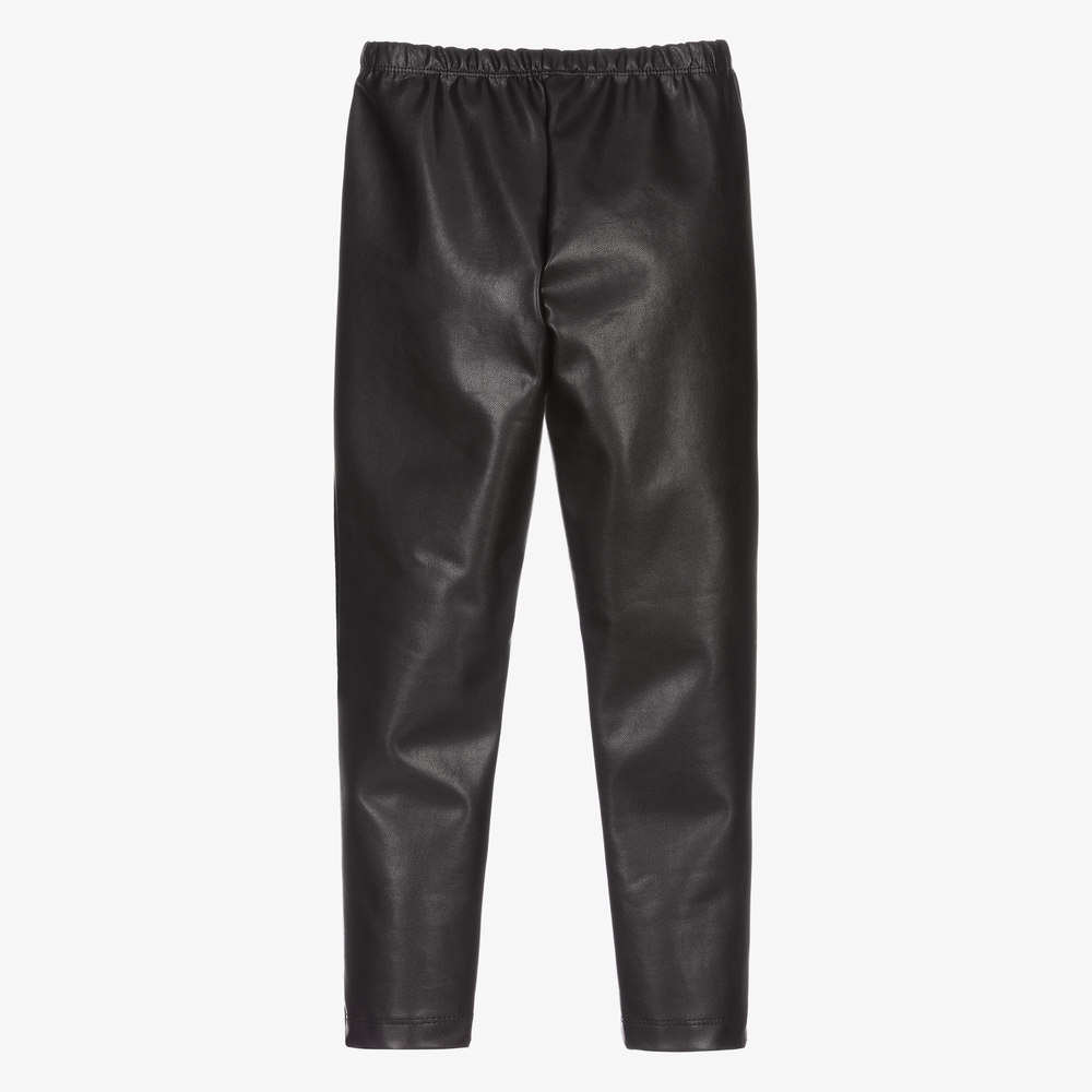 Chiara Ferragni Kids Girls Faux Leather Leggings