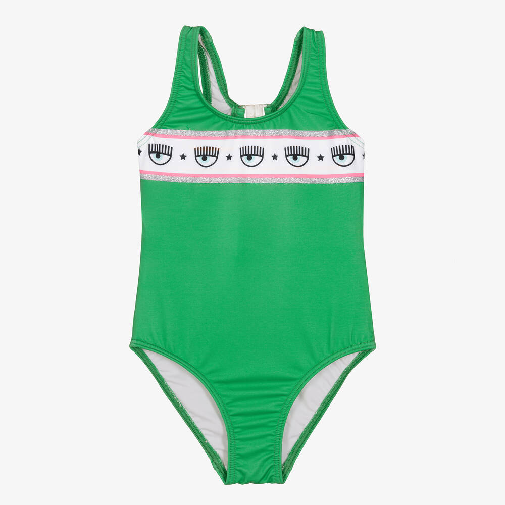 Chiara Ferragni Kids - Maillot de bain vert fille | Childrensalon