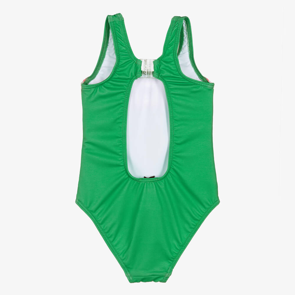 Chiara Ferragni Kids-Зеленый купальник для девочек | Childrensalon Outlet