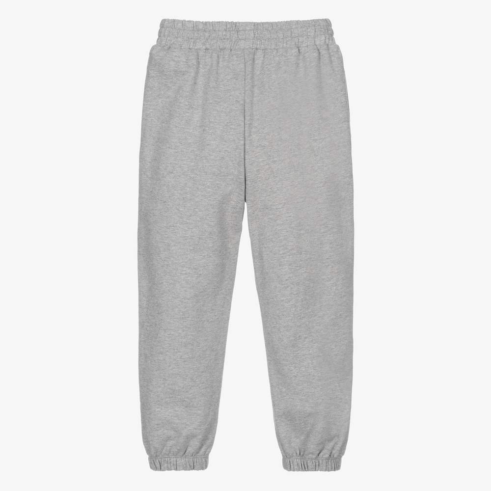 Chiara Ferragni Kids Girls Grey Cotton Logo Joggers Childrensalon Outlet