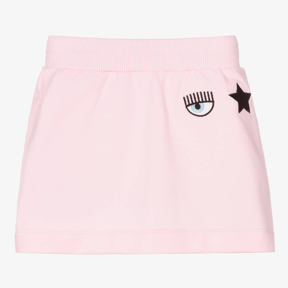 Chiara Ferragni Kids-تنورة قطن جيرسي لون زهري | Childrensalon Outlet