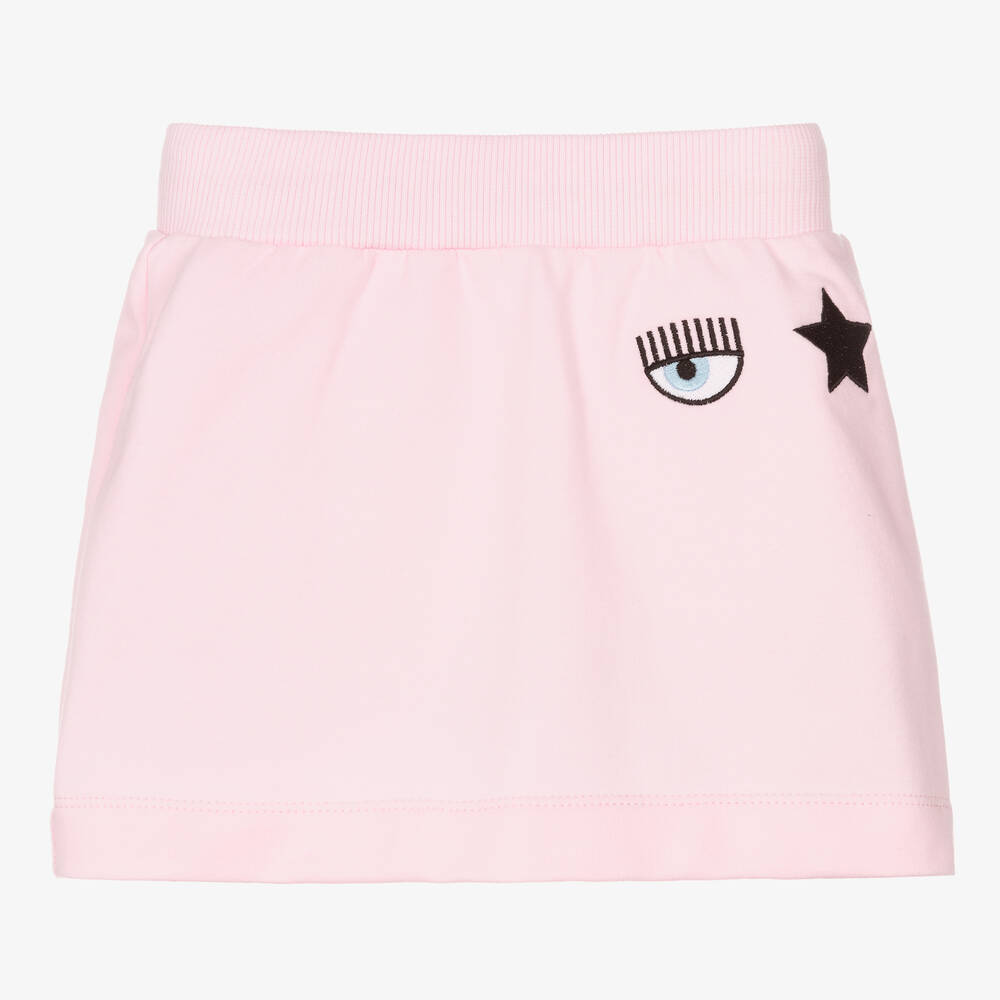 Chiara Ferragni Kids - Jupe rose en coton Fille | Childrensalon