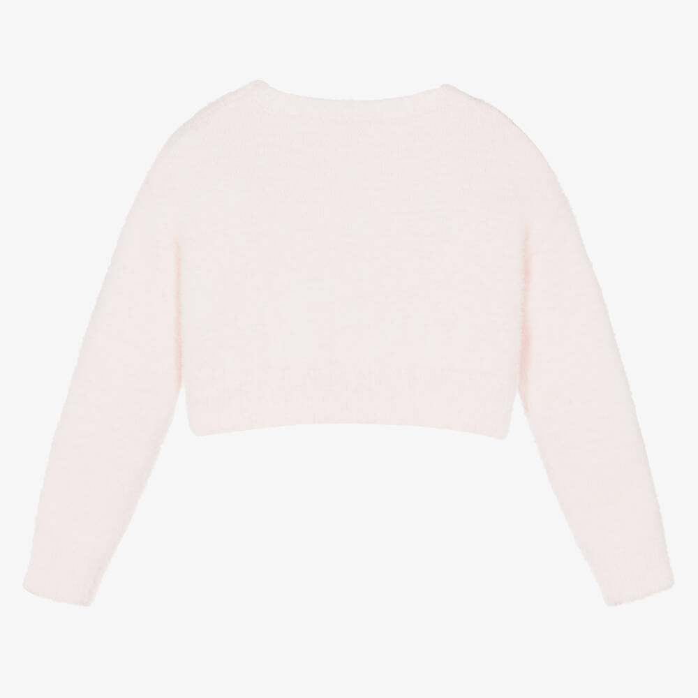 Chiara Ferragni Kids Girls Pink Eyestar Sweater Childrensalon Outlet