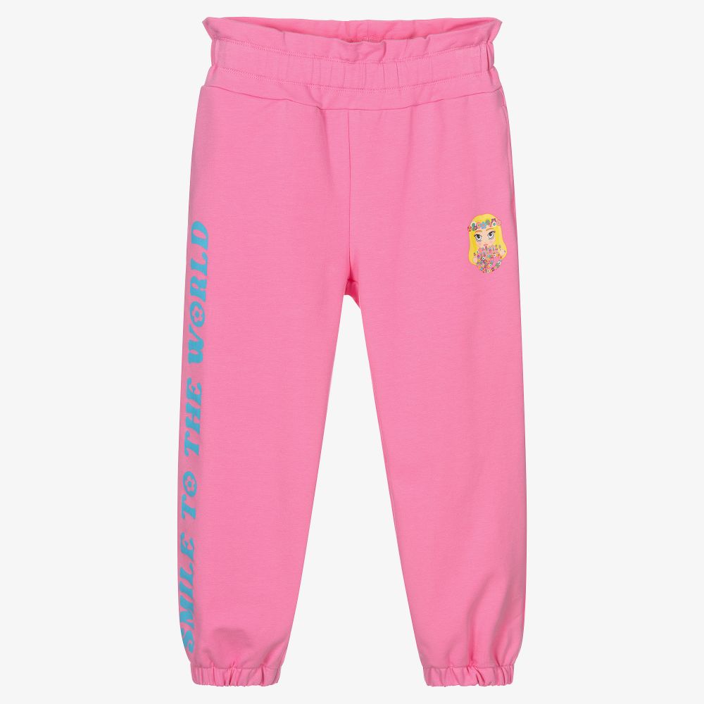 Chiara Ferragni Kids-Girls Pink Logo Joggers | Childrensalon Outlet