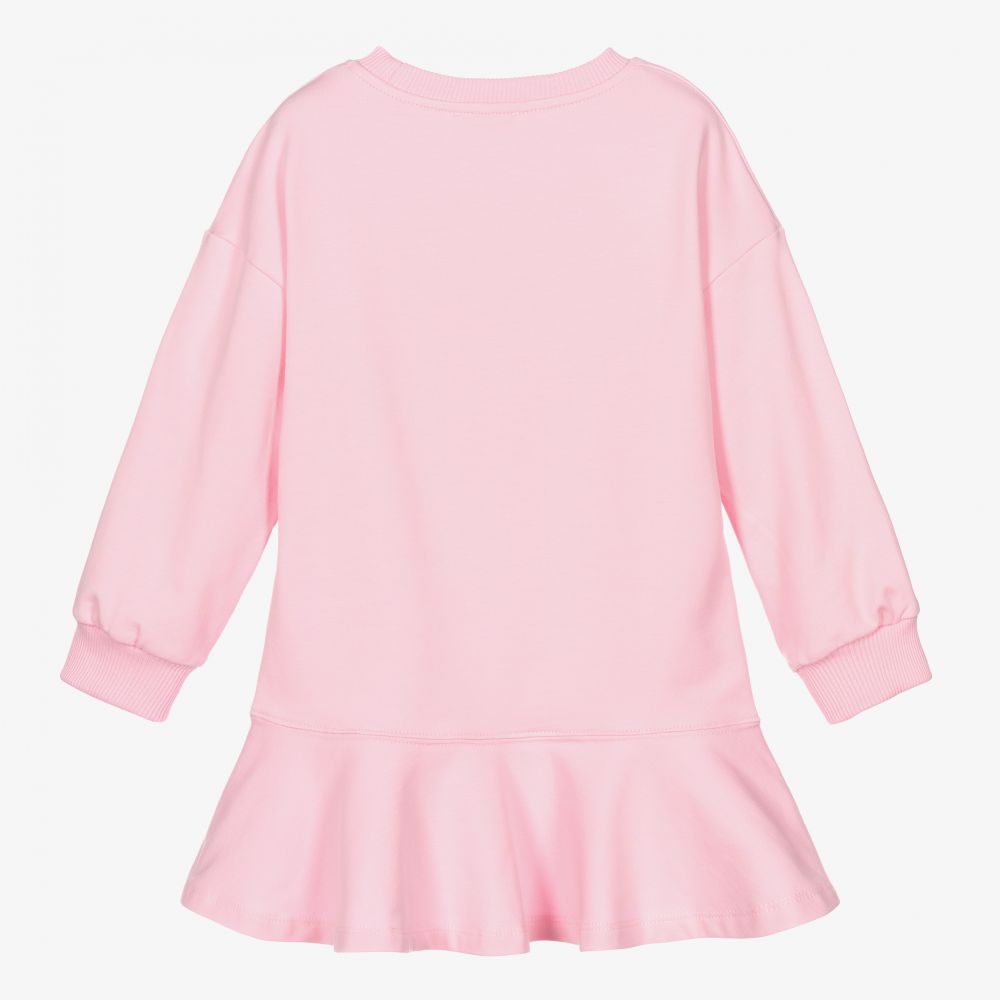 كيّارا فيراغني كيدز-فستان قطن جيرسي لون زهري | Childrensalon Outlet