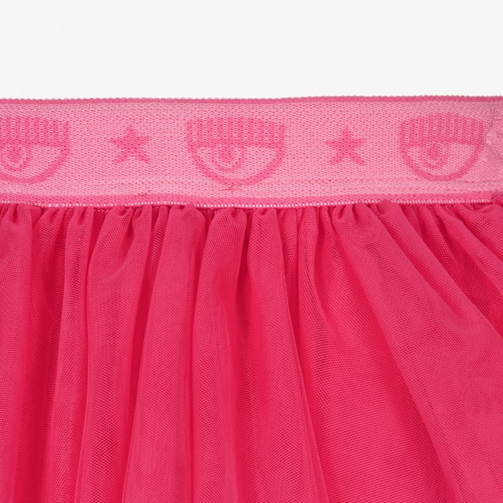 Chiara Ferragni Kids - Girls Pink Tulle Skirt Chiara Ferragni Kids - Girls Pink Tulle Skirt