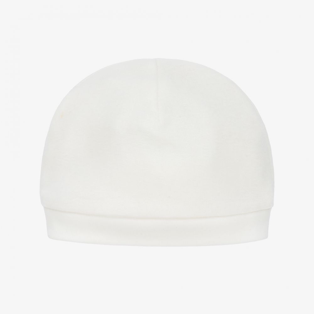 Chiara Ferragni Kids-Ivory Logo Layette Hat | Childrensalon Outlet