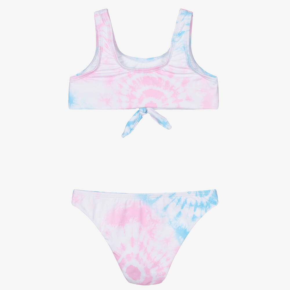 Pink tie dye bikini discount