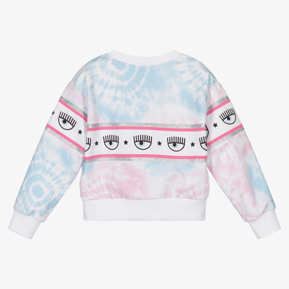 Pink and blue tie dye sweatshirt online