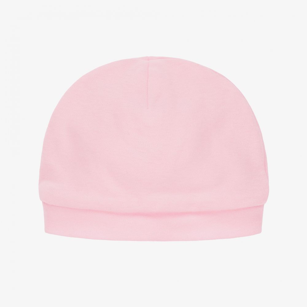 Chiara Ferragni Kids-Pink Logo Layette Hat | Childrensalon Outlet
