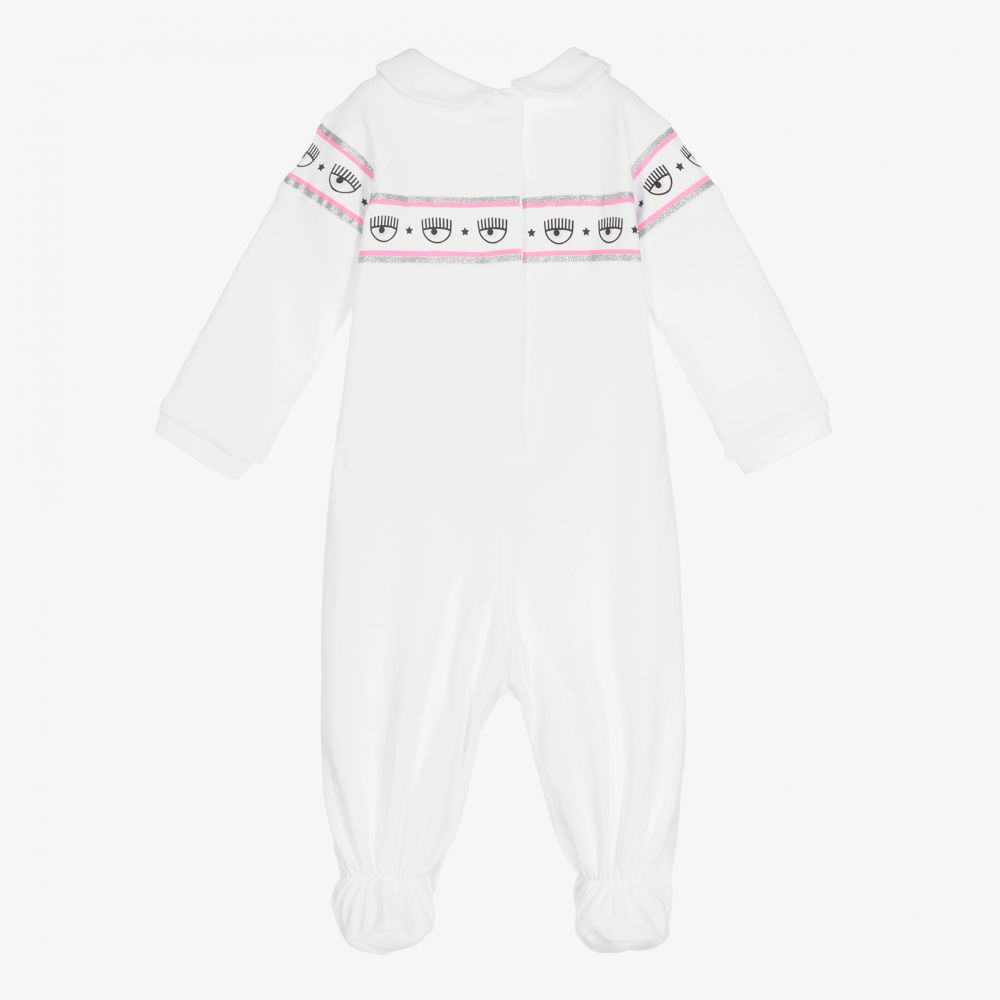 كيّارا فيراغني كيدز-بيبي غرو قطن لون أبيض للمولودات | Childrensalon Outlet