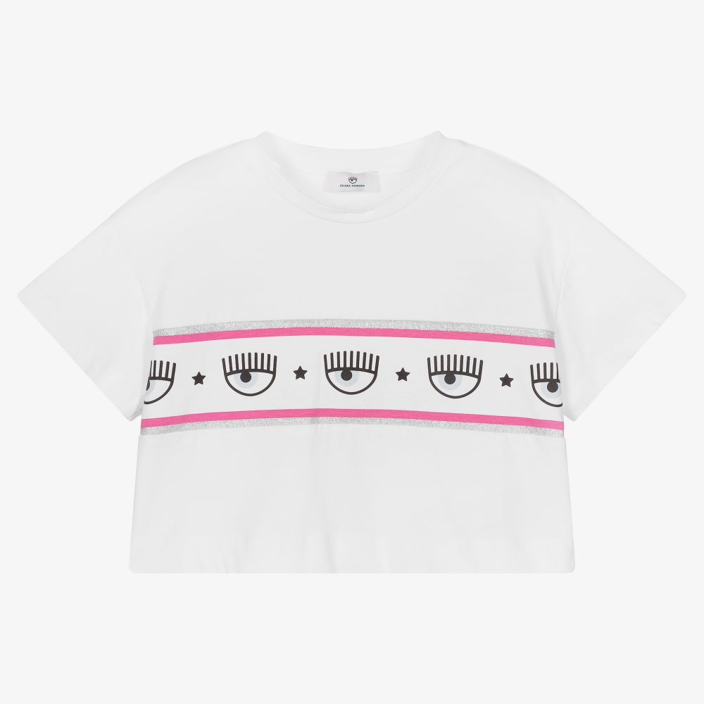 Chiara Ferragni Kids - T-shirt court blanc | Childrensalon