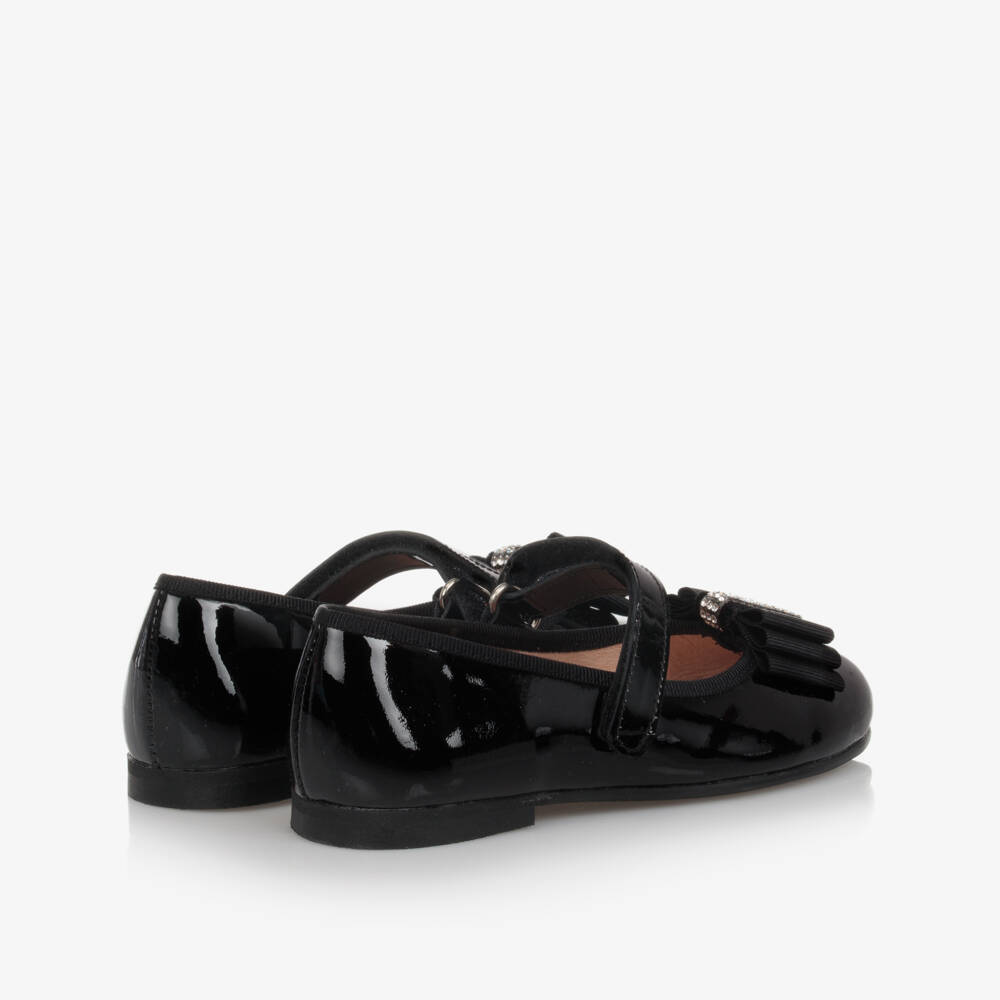Children's Classics-Black Patent Leather Ballerina Pumps | Childrensalon Outlet