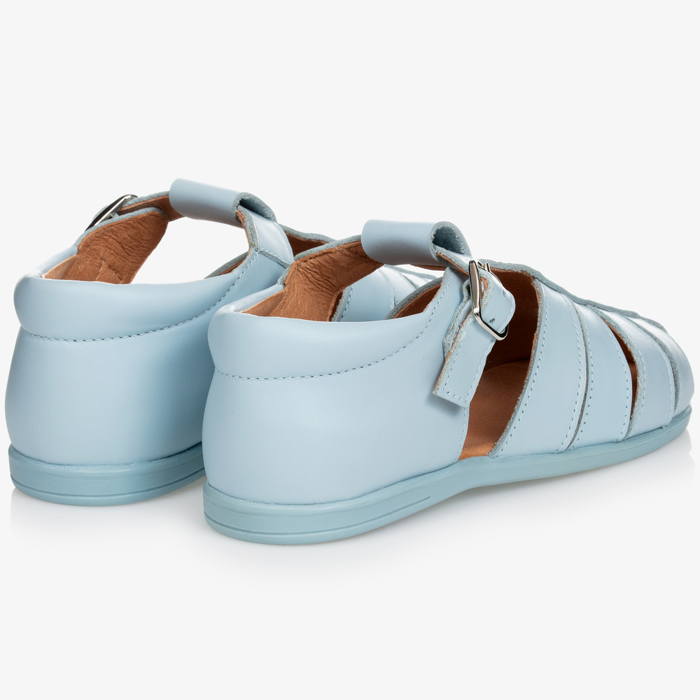 Children's Classics-Blue Leather Sandals | Childrensalon Outlet
