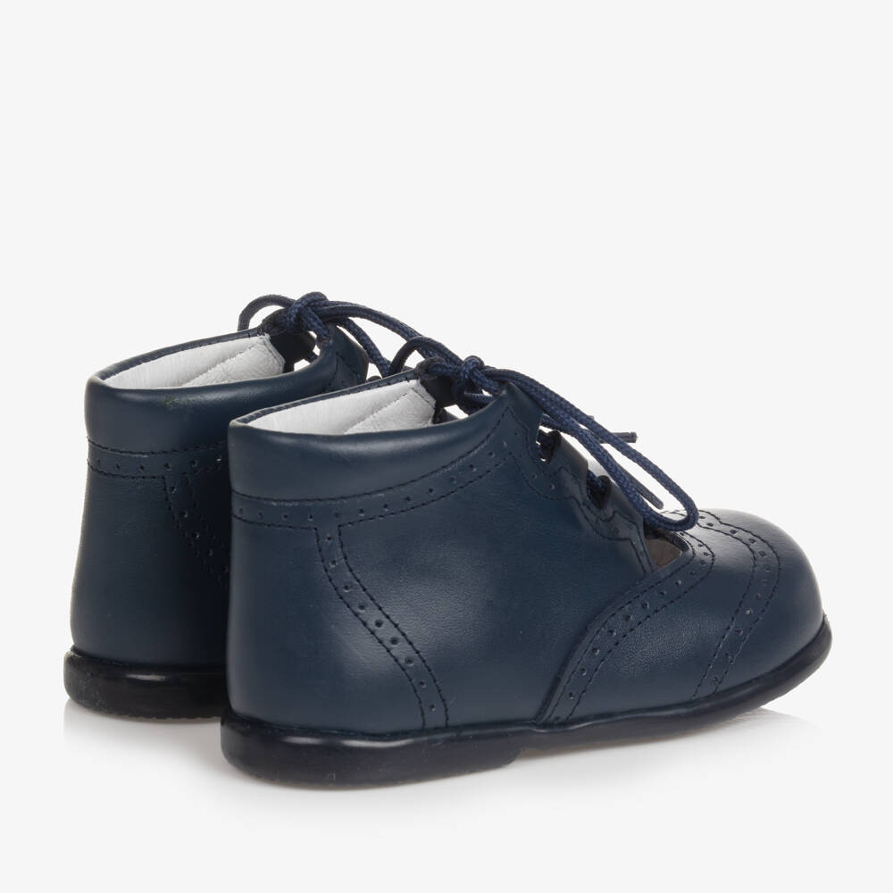Children's Classics-Классические синие броги на шнуровке | Childrensalon Outlet