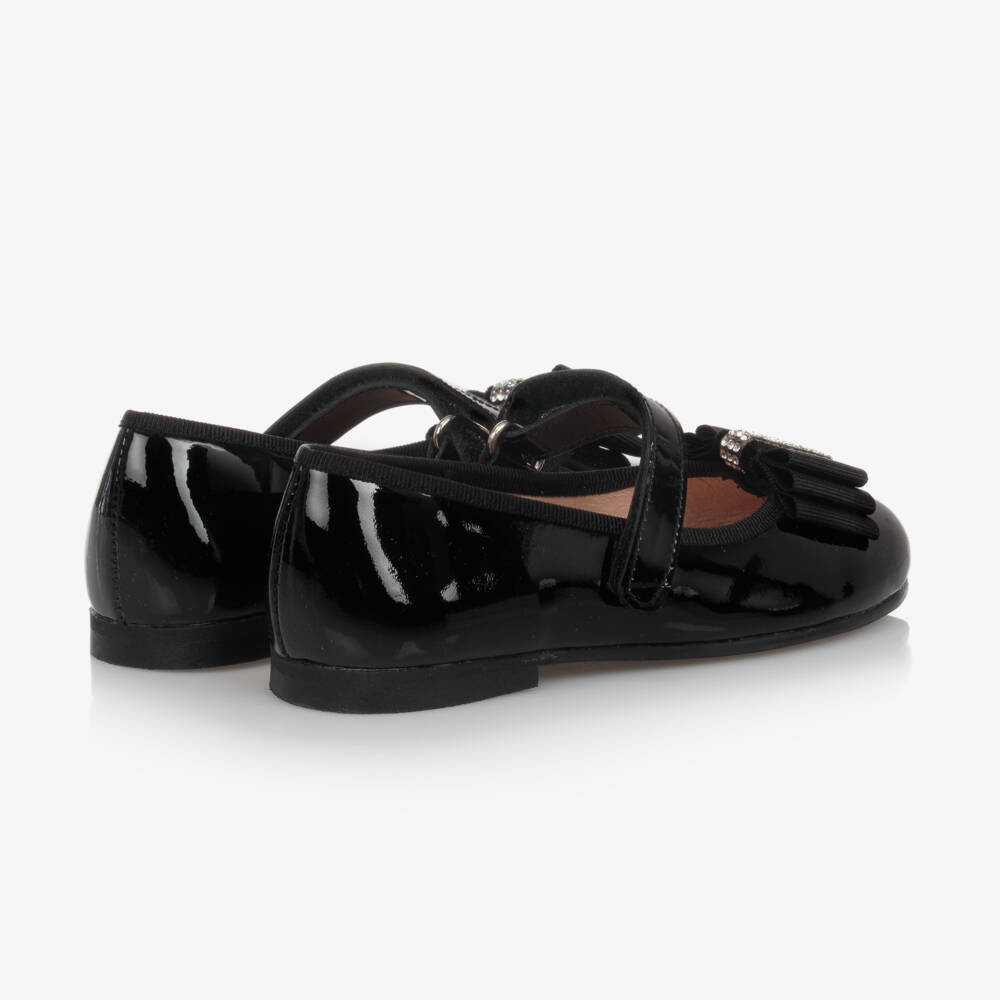 Children's Classics-Girls Black Patent Ballet Shoes | Childrensalon Outlet
