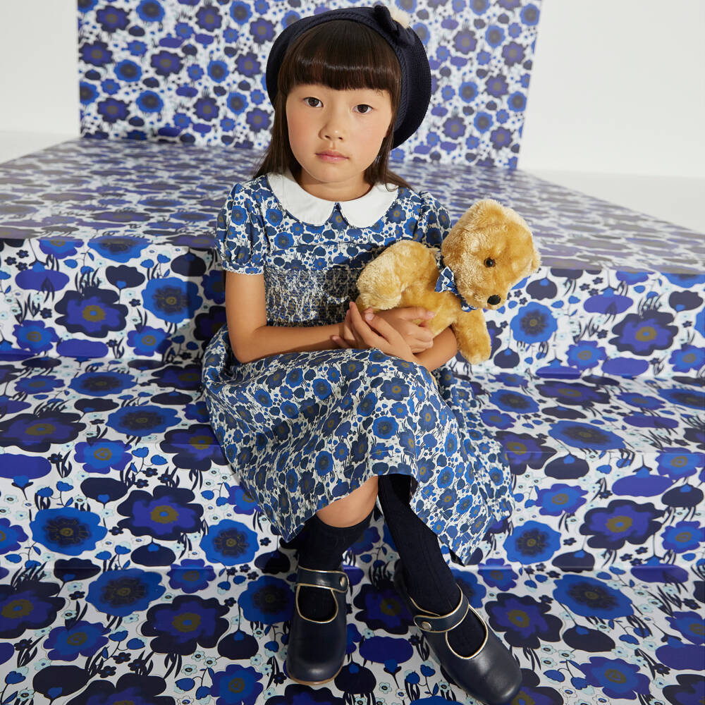 Children's Classics-Туфли Мэри Джейн синие для девочек | Childrensalon Outlet