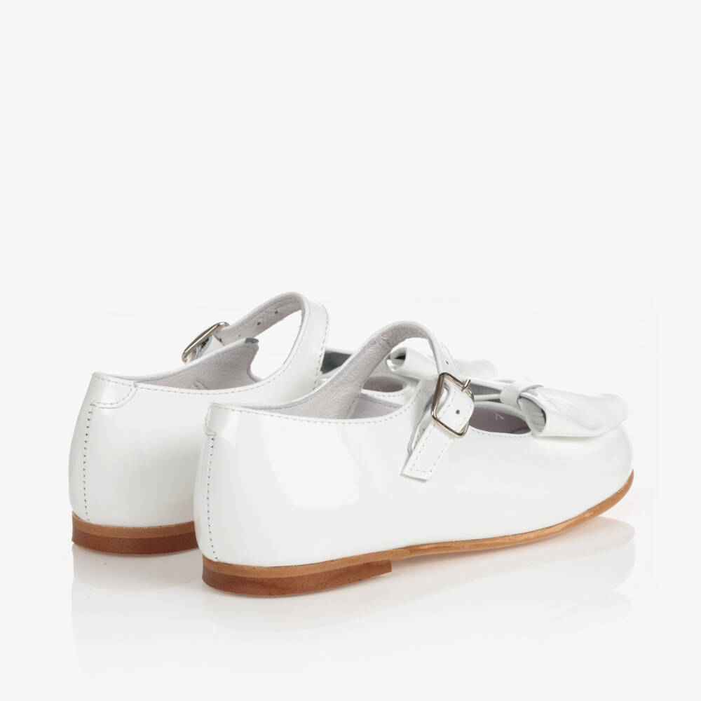 Children's Classics-Girls Elegant White Bow Shoes | Childrensalon Outlet