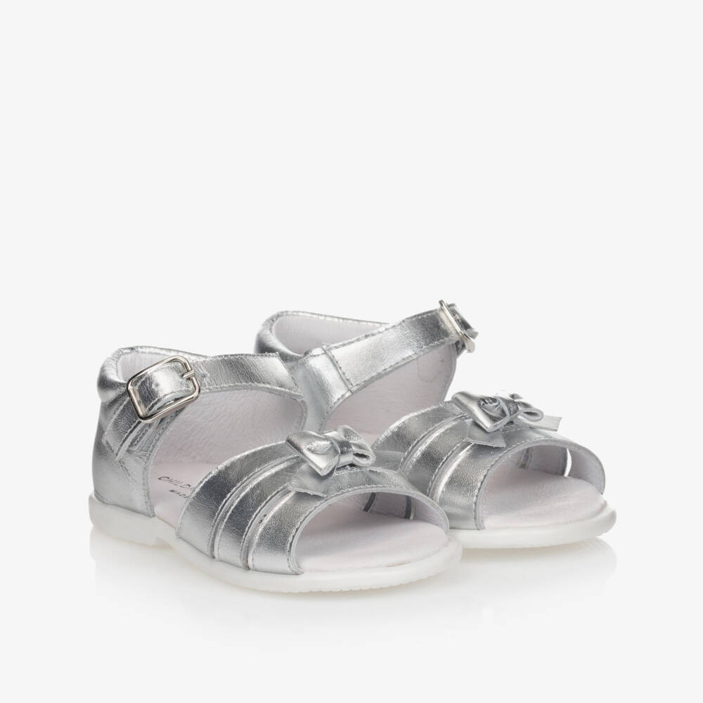 Children's Classics-صنادل جلدية براقة للبنات | Childrensalon Outlet