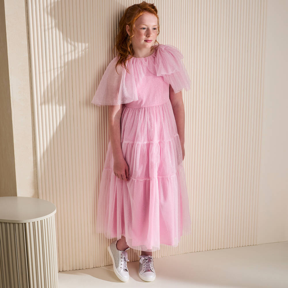 Children's Classics-Girls Sparkling Silver Leather Sneakers | Childrensalon Outlet