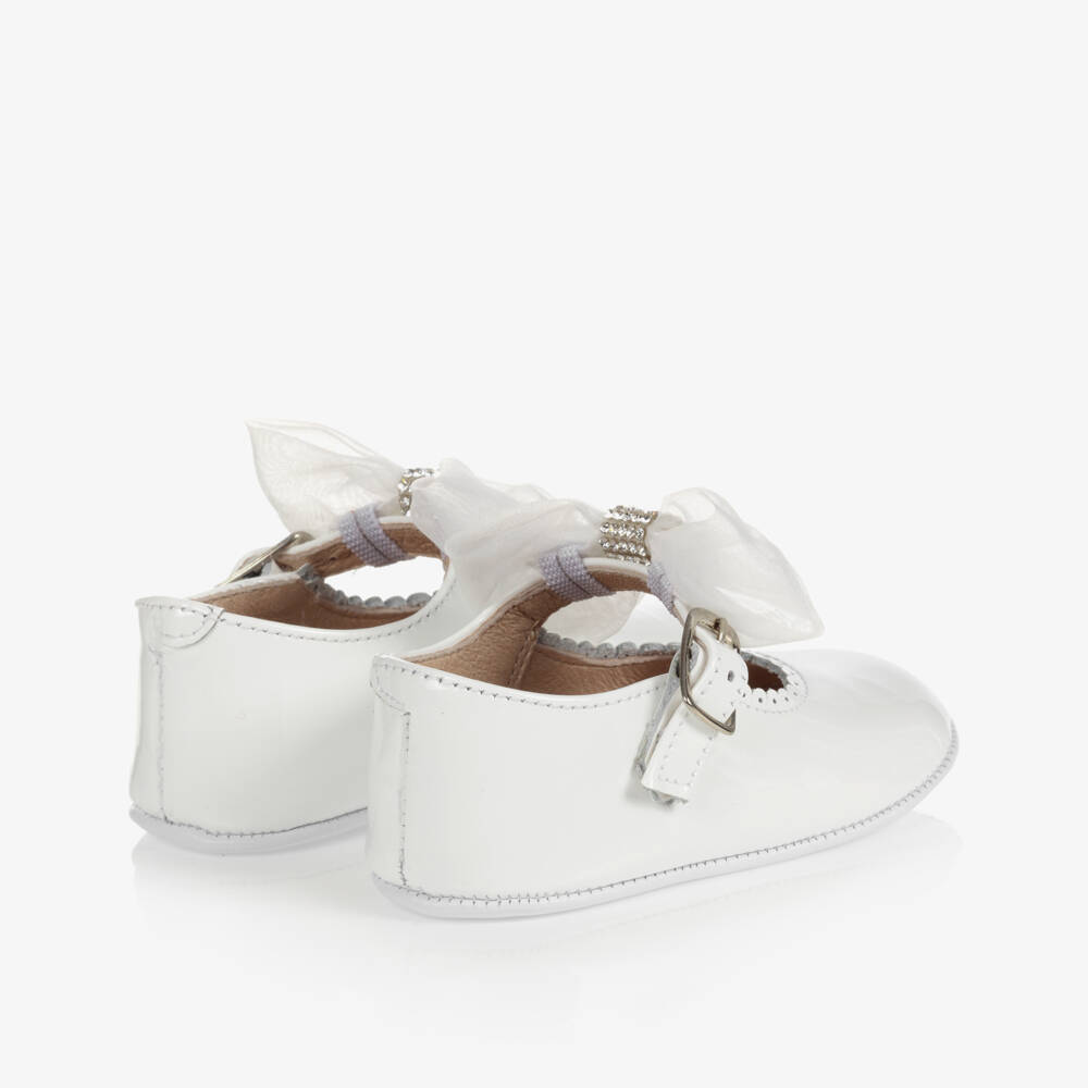 Children's Classics-Girls White Patent Pre-Walker Shoes | Childrensalon Outlet