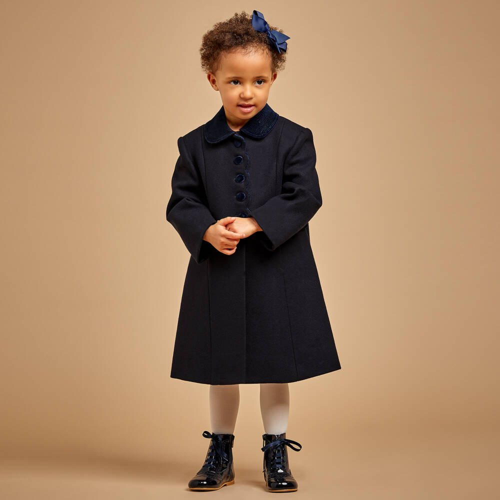Children's Classics-Navy Blue Patent Leather Boots | Childrensalon Outlet