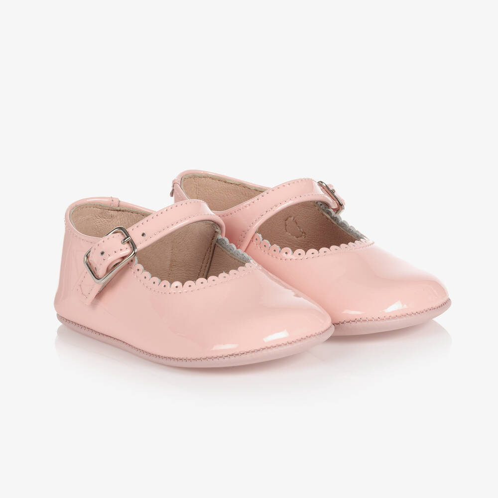 Children s Classics Pink Patent Leather Baby Shoes