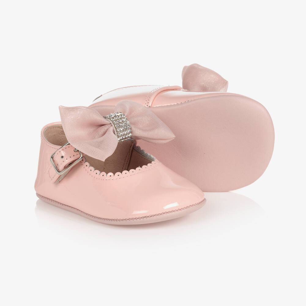 Children's Classics - Pink Patent Leather Baby Shoes | Childrensalon