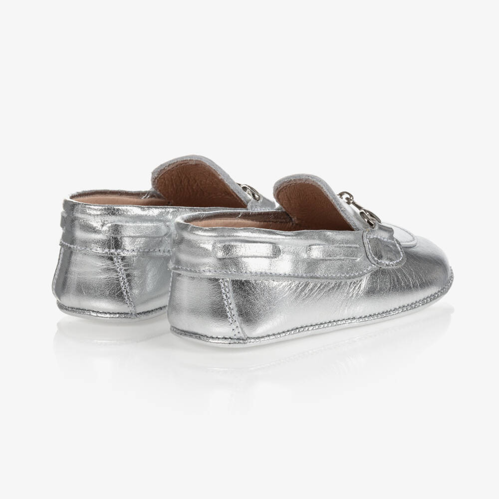 Children's Classics-Silver Metallic Pre-Walker Shoes | Childrensalon Outlet