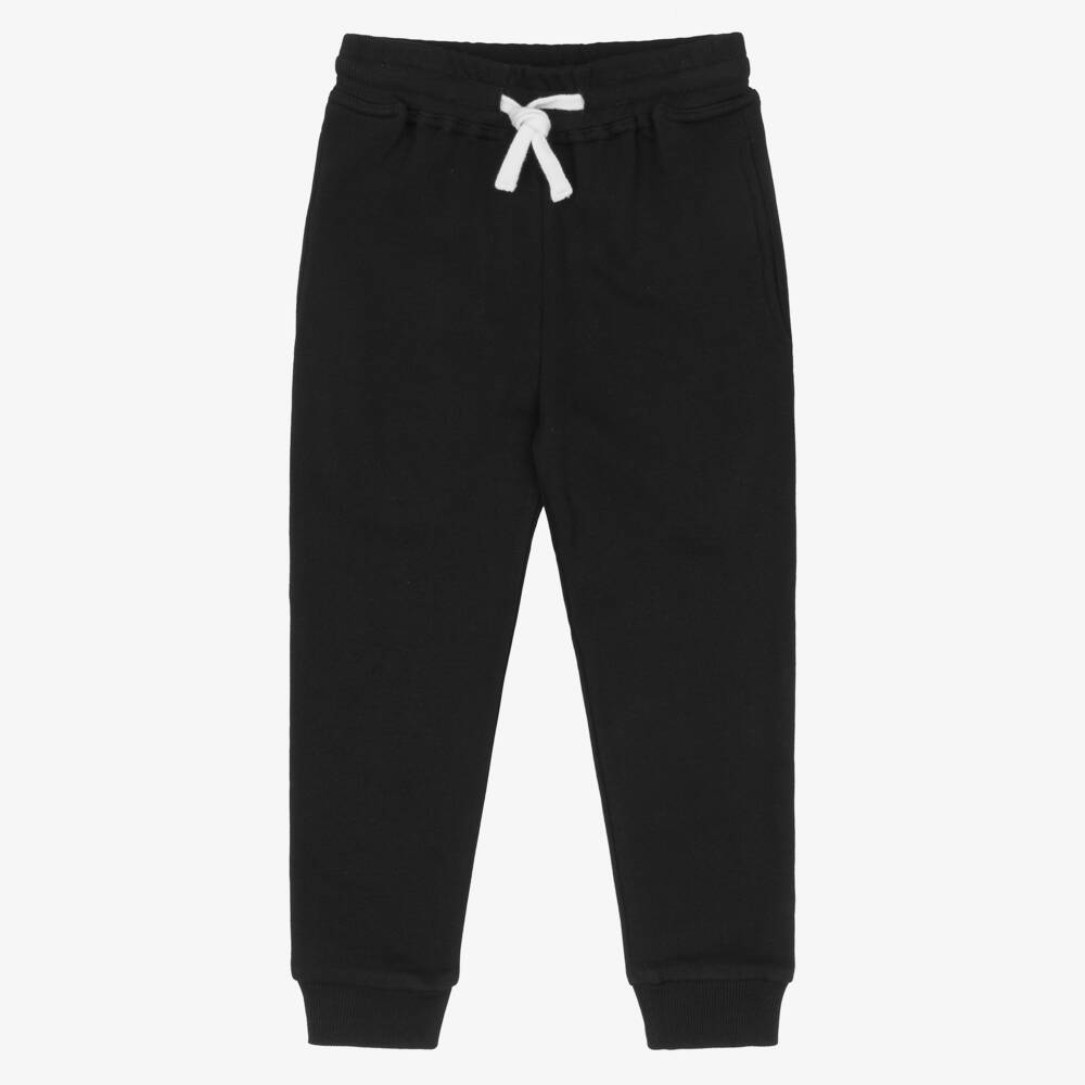 Childrensalon Essentials-Boys Cozy Black and Grey Joggers | Childrensalon Outlet
