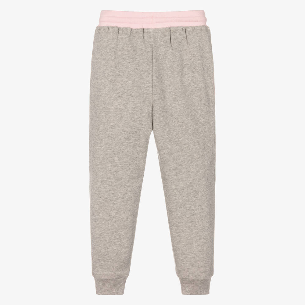 Childrensalon Essentials Girls Grey Organic Cotton Joggers