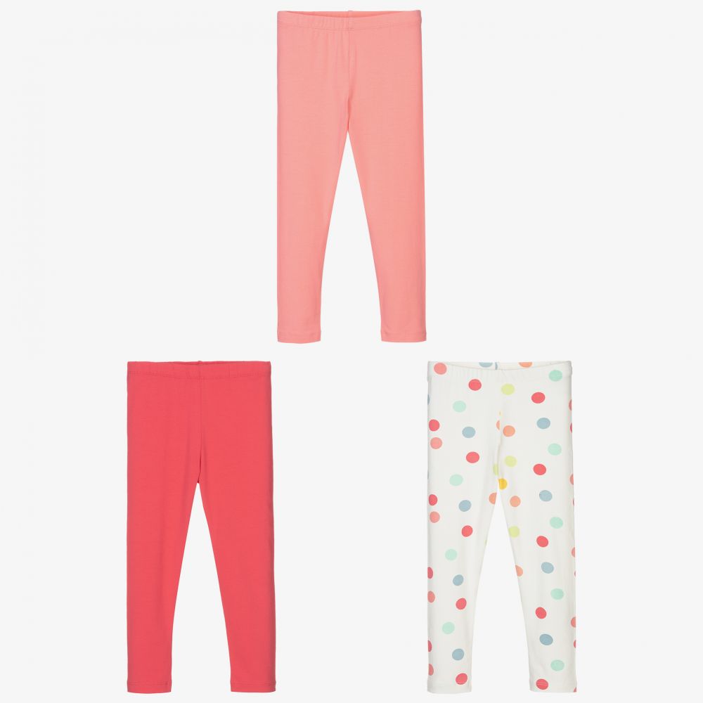 Childrensalon Essentials - Girls Pink Leggings (3 Pack) | Childrensalon