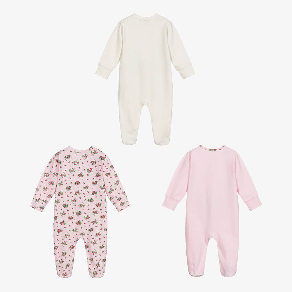 Childrensalon Essentials-Розовые комбинезоны для малышей (3 шт.) | Childrensalon Outlet