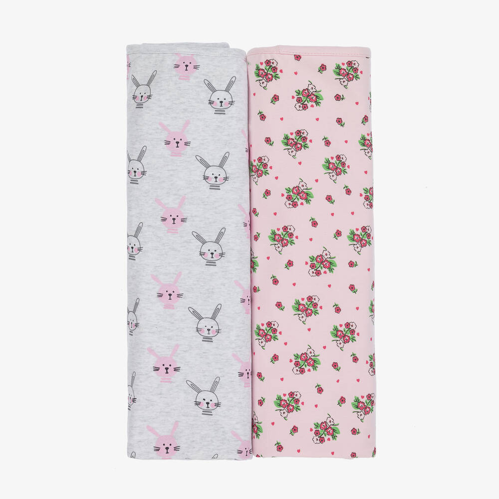 Childrensalon Essentials-بطانية قطن عضوي لون زهري (عدد 2) | Childrensalon Outlet