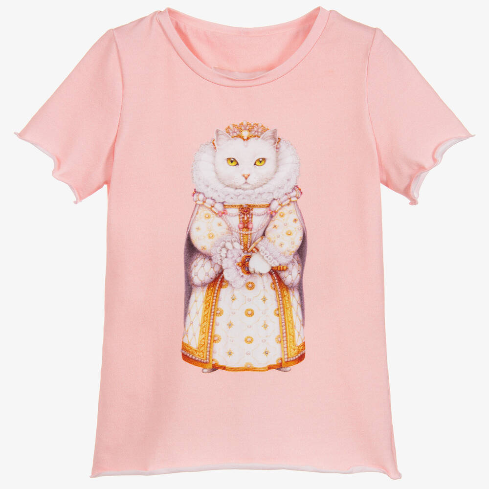 Magical Prints by CHILDRENSALON-تي شيرت قطن لون زهري للبنات | Childrensalon Outlet