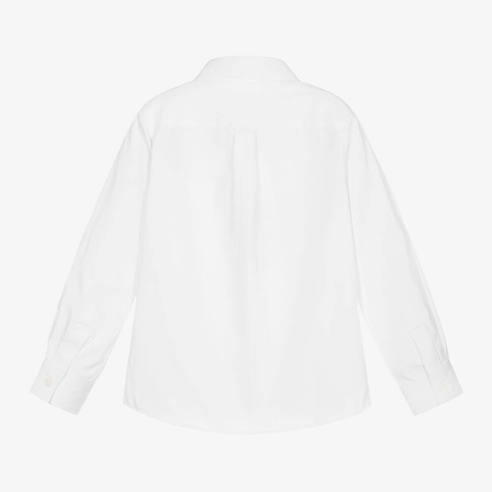 Childrensalon Occasions-Boys Classic White Button-Down Shirt | Childrensalon Outlet