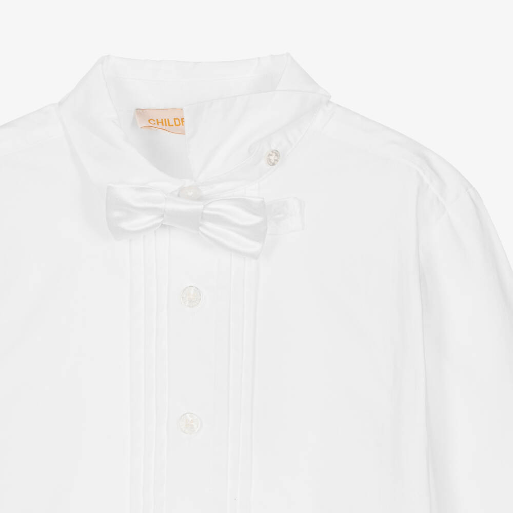 Childrensalon Occasions-Белый атласный костюм из 5 предметов | Childrensalon Outlet