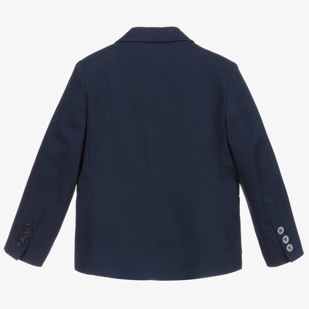 تشلدرن صالون-جاكيت بليزر قطن لون كحلي للأولاد | Childrensalon Outlet