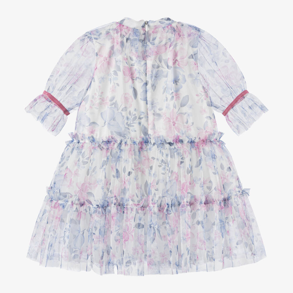 Childrensalon Occasions-فستان تول زهري فاخر للبنات | Childrensalon Outlet