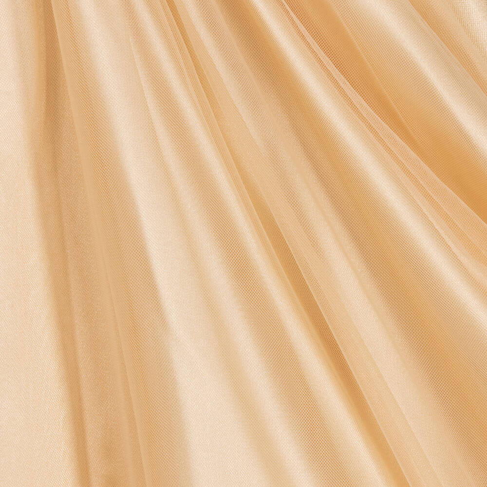 Childrensalon Occasions-فستان تول مطرز لون ذهبي | Childrensalon Outlet