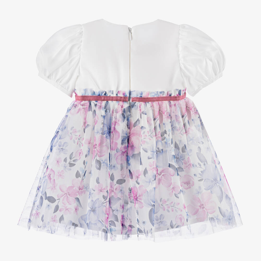 Childrensalon Occasions-فستان تول بتلات بألوان الباستيل للبنات | Childrensalon Outlet