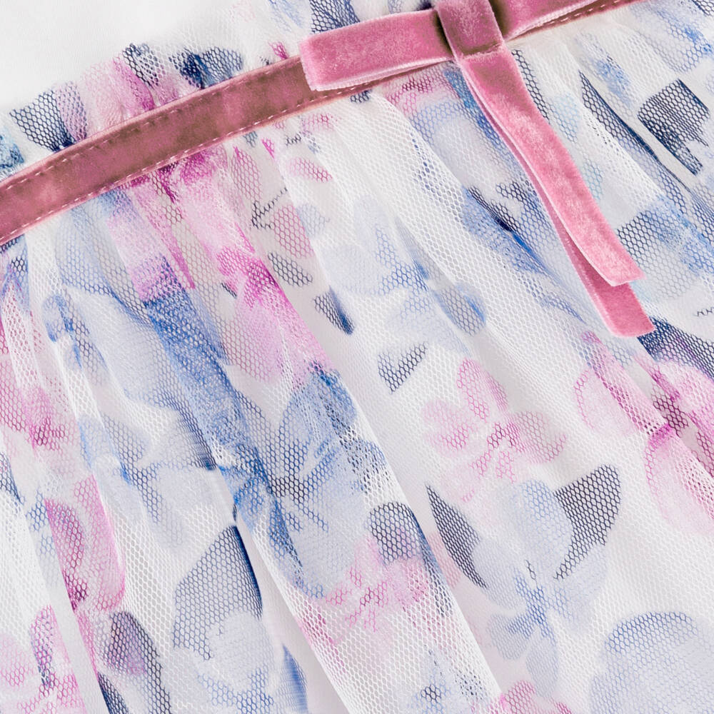 Childrensalon Occasions-فستان تول بتلات بألوان الباستيل للبنات | Childrensalon Outlet