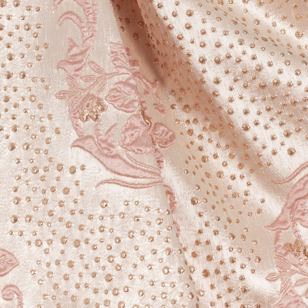 Childrensalon Occasions-Платье розового цвета из парчи для девочек | Childrensalon Outlet